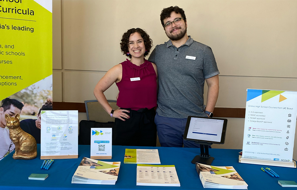 UC Scout outreach specialists at an event