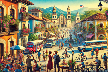 Illustration showcasing different cultures.
